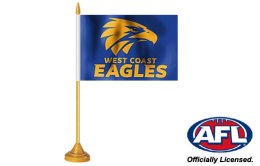 West Coast Eagles desk flag 160 x 230 | WC Eagles table flag