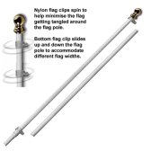 1.8mt flagpole | 1.8mt non-tangle home flagpole