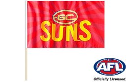 Gold Coast Suns flag 600 x 900 | Gold Coast Suns footy flag