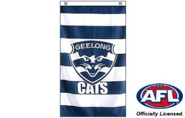 Geelong Cats wall flag 900 x 1500 | Geelong Cats cape flag