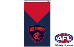 Melbourne Demons fan flag 900 x 1500 | Melbourne FC cape flag