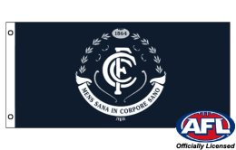Carlton Blues flag 900 x 1800 | Carlton FC flagpole flag