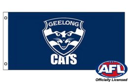 Geelong Cats FC flag 900 x 1800 | Geelong Cats flagpole flag