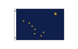 Alaska flag 600 x 900 | Medium State flag of Alaska