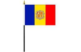 Andorra flag 100 x 150 | Andorra desk flag