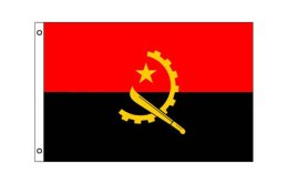 Angola flag 600 x 900 | Medium Angola flagpole flag