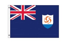 Anguilla flag 600 x 900 | Medium Anguilla flagpole flag