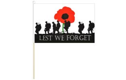 ANZAC Lest We Forget Army flag 300mm x 450mm