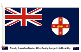 NSW flag 900 x 1800 | Aus. made New South Wales flagpole flag