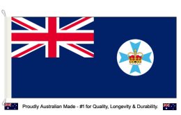 QLD flag 900 x 1800 | Aus. made Queensland flagpole flag