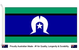 Torres Strait Islanders flag 900 x 1800 Woven | Australian made.