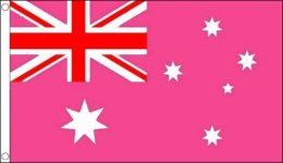 Pink Australia flag 900 x 1500 |Pink ensign flagpole flag
