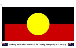 Aboriginal flag 450 x 900 | Made in Australia under licence.