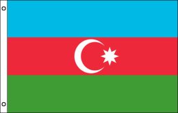 Azerbaijan flag 900 x 1500 | Large Azerbaijan flagpole flag