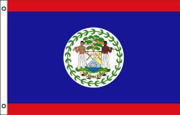 Belize flag 900 x 1500 | Large Belize flagpole flag