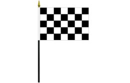 Black and white check desk flag 100 x 150 | Check slot car flag