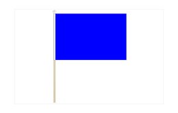 Blue flag 150 x 230mm | Plain blue flag 6'' x 9''