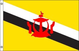 Brunei flag 900 x 1500 | Large Brunei flagpole flag
