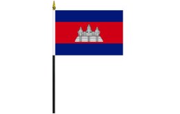 Cambodia flag 100 x 150 | Cambodia desk flag