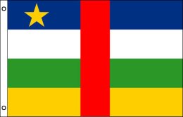 Central African Republic flag 900 x 1500 | Large C.A.R flag
