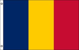 Chad flag 900 x 1500 | Large Chad flagpole flag
