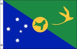 Christmas Island flag 900 x 1500 | Large Christmas Island flag