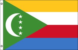 Comoros flag 900 x 1500 | Large Comoros flagpole flag