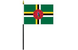 Dominica flag 100 x 150 | Miniature Dominica desk flag