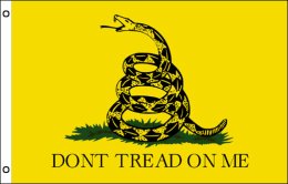 Dont Tread On Me flag | Yellow Gadsden flag