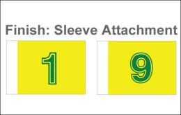 Golf course flag set 1-9 holes : sleeve. 100% Australian made
