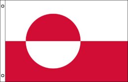 Greenland flag 900 x 1500 | Large Greenland flagpole flag