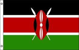 Kenya flag 900 x 1500 | Large Kenya flagpole flag