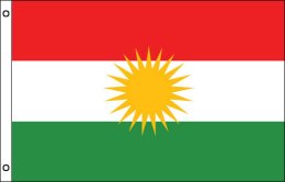 Kurdistan flag 900 x 1500 | Large Kurdistan flagpole flag