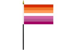 lesbian sunset flag 100 x 150 | lesbian pride table flag