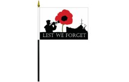 ANZAC Lest We Forget desk flag - Navy
