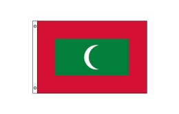 Maldives flag 600 x 900 | Medium Maldives flagpole flag