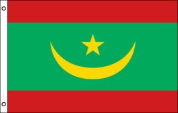 Mauritania flag 900 x 1500 | Large Mauritania flagpole flag