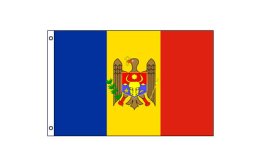 Moldova flag 600 x 900 | Medium Moldova flagpole flag