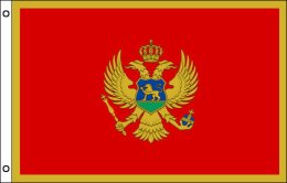 Montenegro flag 900 x 1500 | Large Montenegro flagpole flag