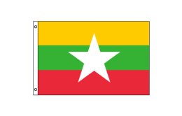 Myanmar flag 600 x 900 | Medium Myanmar flag