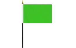 Neon Green flag 100 x 150mm | Plain Lime Green flag