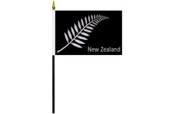 Silver Fern flag 100 x 150 | NZ Silver Fern desk flag 4'' x 6 ''