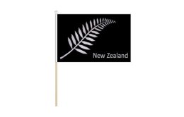 Silver Fern flag 150 x 230 | NZ Silver Fern desk flag 6'' x 9''