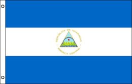 Nicaragua flag 900 x 1500 | Large Nicaragua flagpole flag