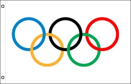 Olympic Games flag 900 x 1500 | Olympic Games flagpole flag 3x5