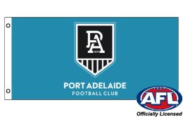 Port Adelaide FC flag 900 x 1800 | Port Adelaide flagpole flag