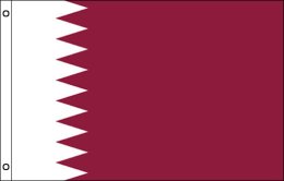 Qatar flag 900 x 1500 | Large Qatar flagpole flag