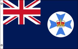 QLD flag 900 x 1500 | Large Queensland flagpole flag