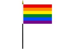 Rainbow flag 100 x 150 | Miniature LGBT prde flag 100 x 150mm