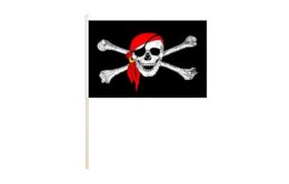 Pirate flag 150 x 230 | Red Bandana pirate flag 6'' x 9''